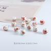 Cuentas de cerámica galvanizada al por mayor Jingdezhen 8mm cuentas de cerámica coloridas cuentas diy material para pulseras de joyería pequeñas al por mayor