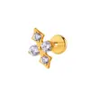 Zeming Original Douyin Más Vendidos F136 Aleación de Titanio y Circonio Aretes de Tachuela Diseño de Nicho Perforación de Lóbulo de la Oreja Tachuelas para Cartílago de la Oreja Estilo Europeo Americano