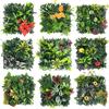 25*25cm Planta Artificial Transfronteriza Planta Verde Pared de Césped Decoración Floral Fondo Césped de Plástico Pared de Helecho Césped
