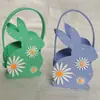 Bolsas de Pascua de Amazon Cubo de Huevos de Pascua Regalos de Festival Bolsa de Tela de Conejo Fieltro de Pascua Cesta de Fieltro de Pascua