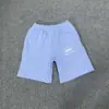 Pantalones Cortos Deportivos Casuales de Malla con Cordón y Estampado de Logo Francés Clásico Pintado a Mano Alcatraz