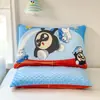 Almohada larga de gofre de dibujos animados de seda de hielo floral para que las niñas duerman en la cama, almohada para las piernas para dormir de lado, cojín de maternidad