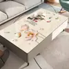 Toalha de Mesa para Café Impermeável e à Prova de Óleo, Sem Lavagem, Tapete para Mesa de Jantar na Sala de Estar, Luxo Leve, Sensação de Alta Qualidade, Tapete de Mesa de Vidro Macio, Tapete Doméstico para Mesa de Café