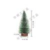Mini Árvore de Natal Simulação Véspera de Natal Pequena Árvore de Pinheiro com Base de Madeira Decoração de Mesa para Festa de Natal Enfeites
