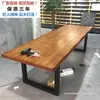 Mesa de computador de madeira maciça, mesa de escrita e estudo para casa, bancada para duas pessoas, mesa de escritório moderna minimalista para quarto