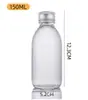 Botella de Líquido Oral Color Té Vidrio Transparente Botella de Farmacia Múltiples Tamaños Embotellado Evitación Química Botella de Reactivo