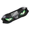 Luz ambiental de ojos de demonio genial y elegante, luz de neón de respiración alimentada por energía solar para el parabrisas trasero del coche y el cristal del coche