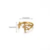 Anillo Geométrico Triangular de Zirconia Full Diamond Transfronterizo Europeo y Americano Anillo de Flor de Rosa Cruz Sol Anillo de Lujo Ligero para Mujer Venta al por Mayor