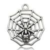 1 Pingente Aranha Caveira de Prata do Tibete para Halloween Pulseira DIY Colar Brincos Acessórios de Joias Amazon