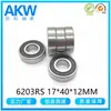 Fabricantes de Cixi fornecem rolamentos rígidos de esferas 6203RS 17*40*12mm rodízio de bomba d'água redutor rolamentos para máquinas agrícolas