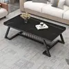 Mesa de centro nueva de losa de roca, mesa de centro de tamaño pequeño para apartamentos pequeños, sala de estar, propiedades de alquiler, diseño simple y moderno, estilo popular, adecuada para balcones, y un toque de lujo