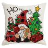 Funda de almohada navideña transfronteriza con estampado de lino, árbol de Navidad, Amazon Home, funda de cojín para sofá