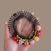 Artefato de cabelo quebrado testa feminina das crianças testa de trás cabeça quebrada cabelo terminando hairpin disco pente de cabelo menina bebê pente cocar