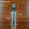 Spot 50 100ml Botella de Plástico PET Transparente Botella con Atomizador Doméstica Portátil Pequeña Botella con Atomizador Botella para Alcohol Loción