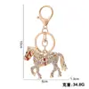 Doze Signos do Zodíaco Chaveiro de Carro Pony Full Diamond Pingente Presente Pequena Bolsa de Presente Acessórios Pingente Pequeno Atacado