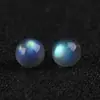 Piedra Lunar Gris Natural Cuentas Sueltas Cuentas Redondas Labradorita Luz Azul Accesorios para Pulsera Collar DIY Cuentas al por Mayor