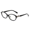 2025 Nuevas Gafas Retro Saturno Estilo Japonés Marco Rojo-Marrón Puro Deseo Gafas de Lectura con Filtro de Luz Azul Marco Negro Aspecto Natural Artefacto