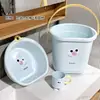Elegante set de tocador estilo cubo para dormitorio estudiantil, lavabo y vaso para enjuague bucal para residentes, esenciales para el regreso a clases