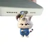 Protetor de Poeira para Celular Gato Raivoso Acrílico Popular Transfronteiriço 2D Pingente Tipo-C Fofo