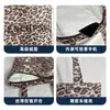 Bolso de lona para el día a día con estampado de leopardo, logo personalizado, nuevo bolso tote otoño/invierno, bolso de hombro casual y personalizado, estilo relajado