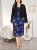 Fábrica de Origem Exportação Transfronteiriça Moda Feminina Plus Size Casual Conjunto de Duas Peças Coleção de Liquidação