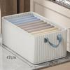 Caixa de armazenamento de roupas caixa de armazenamento de rack de aço caixa de armazenamento de tecido doméstico roupas calças cueca dobrável caixa de armazenamento