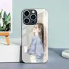 Adecuado para funda de teléfono de vidrio templado para Apple 15 funda de teléfono chica del café 17PROMAX funda protectora linda iPhone16