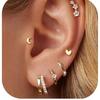 Pendientes geométricos de moda europea y americana, pendientes de nicho de moda, pendientes que combinan con todo, pendientes de traje, pendientes de tres piezas