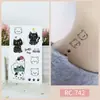 Ricklon Cross-border novo adesivo de tatuagem à prova d'água preto pequeno fresco atacado tatuagens de animais fofos