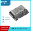 Conector TIPO C 6p Direto 5,5 TIPO C 6p Fêmea Vertical Direto 6 pinos 5,0H/5,5H