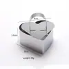Molde Anillo para Pastel, Moldes de Acero Inoxidable para Alimentos con Empujadores | 5 Anillos de Cocina para Alimentos con Prensadores, Aptos para Lavavajillas, Cocineros Caseros y Reposteros, Tartar de Atún, Panqueques, Ensaladas y Mousse