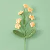Día del Maestro Navidad Hecho a Mano Rama de Flor de Nomeolvides de 7 Cabezas Ramo Individual Floristería Rota Producción de Flores Tejidas Terminadas