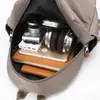 Mochila de Moda de Gran Capacidad para Mujer, Adecuada para Viajes Cortos, Versátil Casual Textura Simple Bolso para el Trabajo, la Escuela