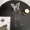 Pasador de Metal Mariposa Transfronterizo, Colgante de Borla para Cabello a Medio Recoger Femenino y de Alta Gama 2024 Clip para la Parte Posterior de la Cabeza del Festival de los Faroles