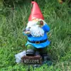 Transfronterizo Nuevo Producto Cigarro Enano Anciano Artesanías de Resina Adornos Pequeños Adornos de Jardín Estatua Micro Paisaje
