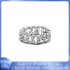Anel Pangjiadora s925 banhado a prata cuproníquel laço flor amor moda nicho anel de alta qualidade
