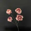 Flores artificiales vintage estilo wabi-sabi, ramos falsos estilo pastoral, hojas de otoño, flores secas, decoraciones de jarrón para el hogar, sala de estar y comedor
