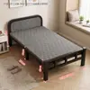 Cama Dobrável Cama de Sesta para Uma Pessoa Escritório em Casa Quarto de Aluguel Simples Conveniente Cama Individual para Adulto Cama de Cuidados Temporários
