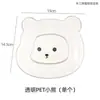 Prato de Osso de Desenho Animado Fofo de Ursinho para Casa Prato de Lanche de Frutas Pet Prato Pequeno com Base Pode Armazenar Prato de Frutas Secas