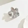 Pinza para el pelo de girasol con temperamento de ácido acético de imitación de 4 cm Pinza francesa de alto sentido para coleta alta Pinza de tiburón Pinza de agarre medio