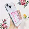 Funda de teléfono minimalista estilo NS más vendida transfronteriza con lazo de cinta y cierre magnético, adecuada para Apple 16 PM, funda transparente