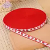 Cinta Jacquard de Fresa de 1.5 cm con Borde Fruncido, Accesorio de Lazo, Cinta Tejida Jacquard Estilo Étnico, Accesorio para el Cabello