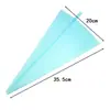 Saco de confeitar de silicone atacado 10 polegadas 12 polegadas 14 polegadas 16 polegadas azul para confeitaria antiderrapante tpu saco de creme ferramentas de confeitaria