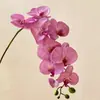 Flores Artificiais Phalaenopsis de Luxo Leve, Decorações Realistas de Alto Padrão, Flores de Mesa Florais, Arranjos Florais, Arranjos Florais