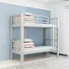 Beliche com Estrutura de Ferro Espessada, Beliche para Dormitório Estudantil, Cama para Apartamento de Funcionários, Cama de Solteiro para Canteiro de Obras