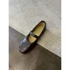 Versão em pele de ovelha~Sapatos Mary Jane macios vintage com uma única tira e fecho de velcro, bico redondo, corte baixo, sapatilhas flat