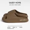 Sandalias de suela gruesa de verano para mujer, antideslizantes, cómodas para caminar, EVA antibacteriano, sin olor, pantuflas de pareja para hombre en verano