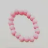 Pulsera elástica con cuentas de arcoíris, infantil y linda, 10 mm, color gelatina, agujero recto, cuentas coloridas, pulsera de cuentas ligera versátil