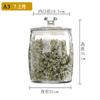 Frasco de Vidrio para Almacenamiento, Frasco para Alimentos, Frasco Sellado para Almacenamiento de Té, Contenedor para Arroz, Frasco para Almacenamiento de Harina, Botella de Vidrio, Resistente a la Humedad, Material de Alto Blanco