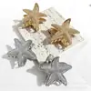 Pinzas para el cabello europeas y americanas, Pinzas de tiburón de alta gama transfronterizas, Pinzas para el cabello de estrella de mar estilo oceánico, Accesorios de moda para recogidos en la parte posterior de la cabeza, Venta al por mayor